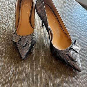 Talbots Erica Bow Pumps Dark Gold 10.5M New in Box $159